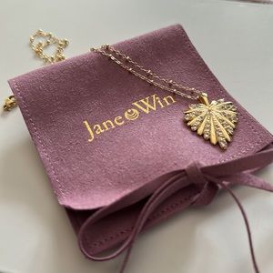 Jane Win Petite Embellished LOVE Full-Heart Pendant Necklace Like-New Condition